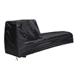Gicov Rowing Machine Cover Waterproof Outdoor Cover for Concept 2 Rowing Machine Fitness Equipment Protective Cover Indoor (Black)