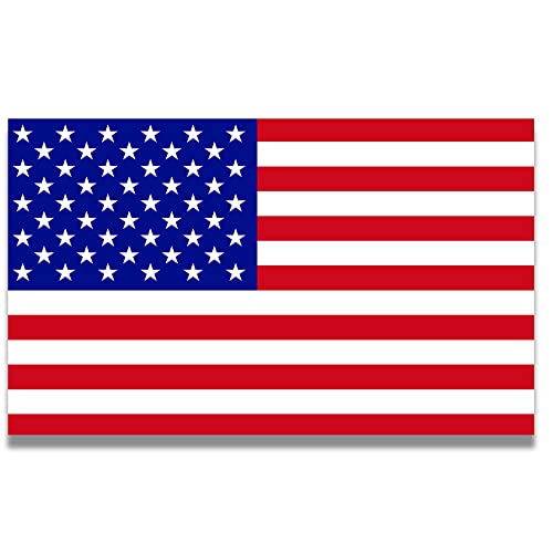 Image of Magnet Me Up American Flag Magnet Decal, 5x8 inches, Red, White, and Blue, Heavy Duty Automotive Magnet for Cars, Trucks, SUV, Lockers, or Any Other Magnetic Surface