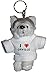 Produktbild SHOPZEUS Plüsch Husky (Hund) Schlüsselhalter mit einem T-Shirt mit Aufschrift mit Ich Liebe Orville (Vorname/Zuname/Spitzname)