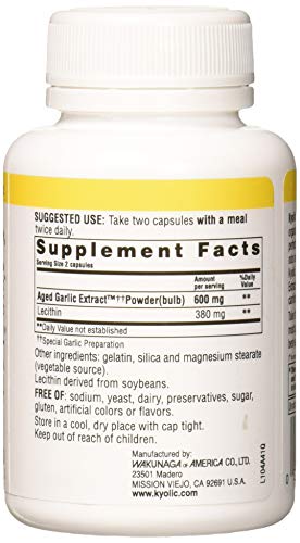 Kyolic Aged Garlic Extract Cholesterol Formula 104-100 Capsules #TOP2