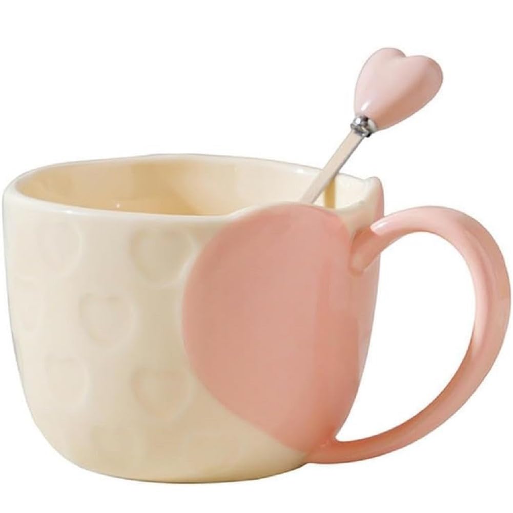 Tazza Da Caffè In Ceramica Con Farfalla 3D In Rilievo E Cucchiaio - 380 Ml, Idea Regalo Per Lei, Colore Blu - 2