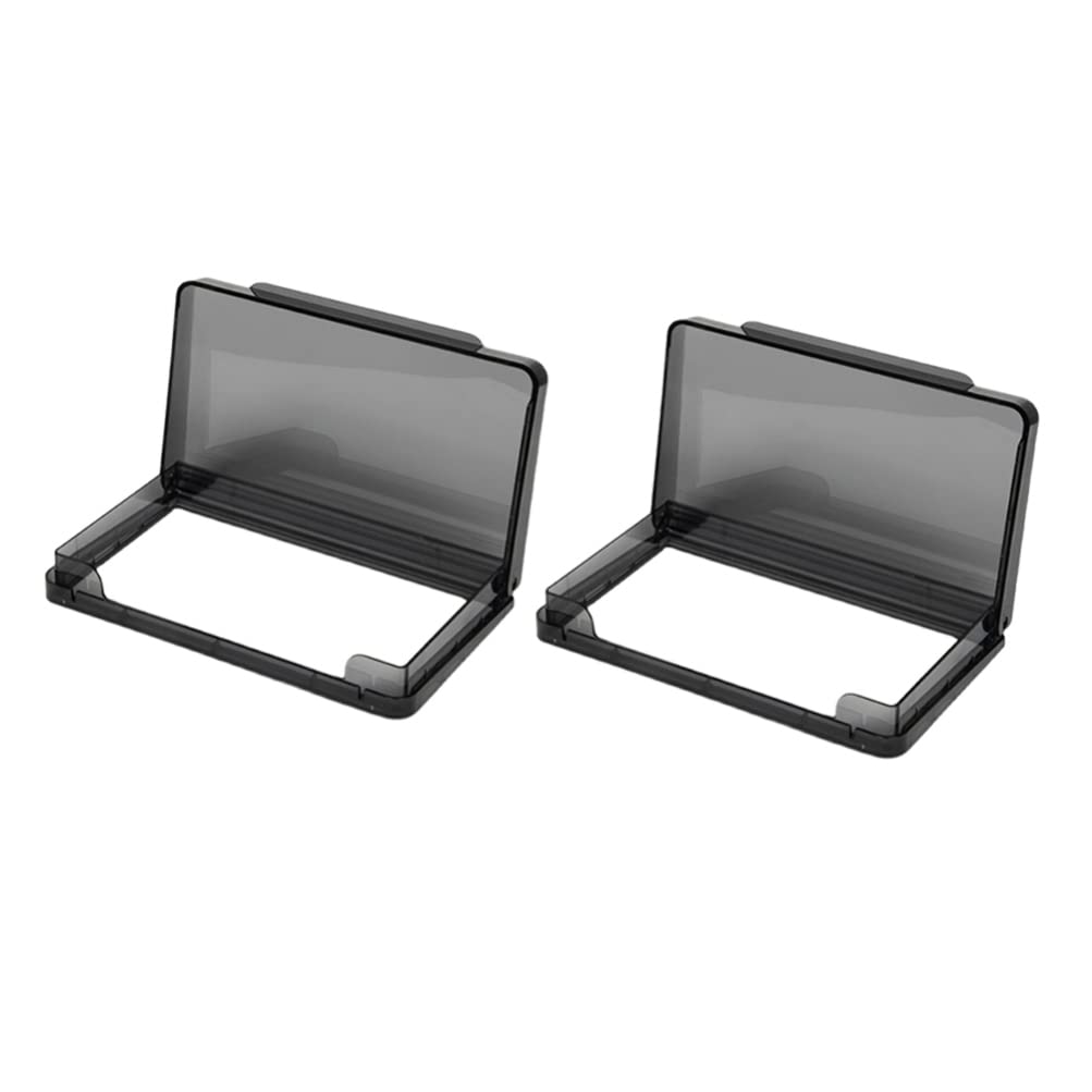 Toddmomy Waterproof Socket Outlet Cover Double Positions Wall Protector Ultra Thin Adhesive Switch Cover with Sealed Corners for Bathroom Kitchen Electrical Safety