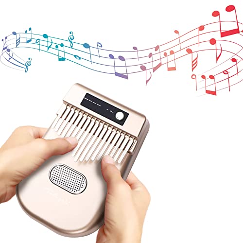Kalimba électronique 17 touches, Kalimba Piano à pouce avec haut-parleur Bluetooth intégré, 4 en 1 Kalimba/piano/guitare… - Les Beatles, Paul McCartney, John Lennon, RIngo Starr, George Harrison Kalimba électronique 17 touches, Kalimba Piano à pouce avec haut-parleur Bluetooth intégré, 4 en 1 Kalimba/piano/guitare… – Image 3