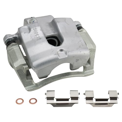 Image of TRQ Rear Left Brake Caliper w /Bracket Drivers Side | For 2010-2015 Chevrolet Camaro