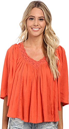 Billabong Juniors Hidden Bloom Top, Hot Coral, Large #TOP8