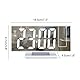 Projektionswecker, Projektion Digitaler Wecker, LED-Display, 3-stufiger Dimmer Digital Alarm Clock mit 180° drehbarer Projektion und Schlummerfunktion für Schlafzimmer, Decke, Wand, Haus, Senioren