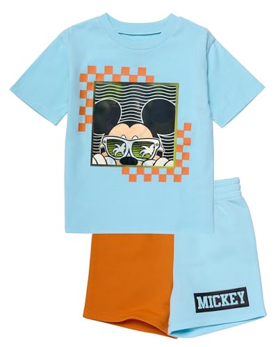 T-shirt holographique Mickey Mouse respirant avec short Disney enfant 2 ans