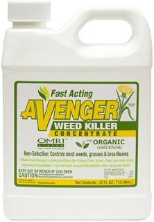 AVENGER Organic Weed Killer, biodegradable, non-toxic - Concentrate 32oz