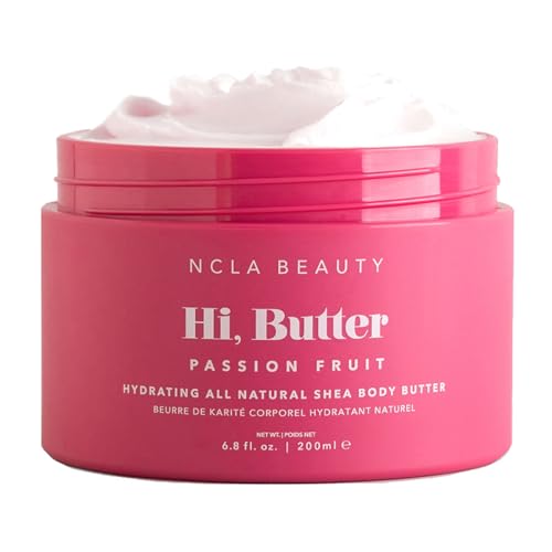 NCLA Beauty Hi Butter All Natural Body Butter - Body Moisturizer with Sunflower Oil and Shea, Cocoa, Mango Extracts - Amalfi Coast - 3.4 oz
