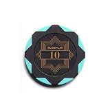 SLOWPLAY Nash Clay Poker Chips, 14 Grams Heavyweight Clay Composite, 40mm Large Chips in Bulk, Pack