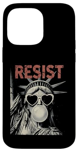 Resist Statue Liberty Bubblegum Equality Retro Edgy Protest �X�}�z�P�[�X iPhone 14 Pro Max �p
