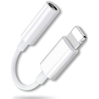 2026 MFI Certified Lightning to 3.5mm Headphone Jack Adapter Earphone Jack TPE Material Compatible with iPhone 14/13/12/11/11 SE/Xs/Xs Max/XR/X/8/7 Compatible with iOS 11-26