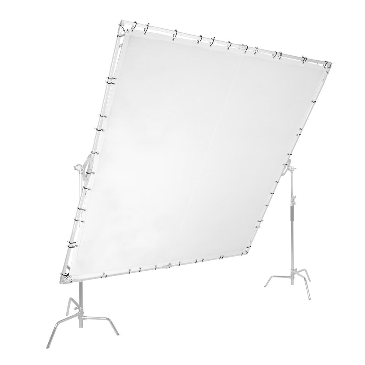 Glow 12x12' Butterfly Light Modifier Scrim Kit with Lightweight Collapsible Aluminum Frame, White Diffuser Screen Fabric and Carry Case, Perfect for Still/Video and Portrait Light Diffuser Photography