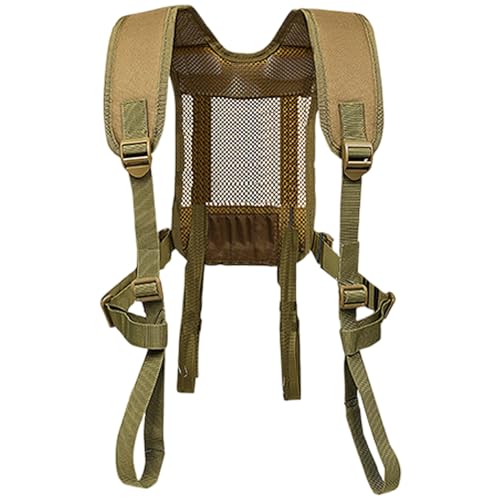 SHITOOMFE Taktische Hosenträger für Männer, taktischer Kabelbaum, Schnellfreisetzungsmultifunktional H-Harmess mit Schnallen und verstellbaren Hosenträgern Universal Outdoor Brust-Mini-Rigs