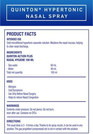Quicksilver Scientific Quinton Action Plus Nasal Spray (100mL)