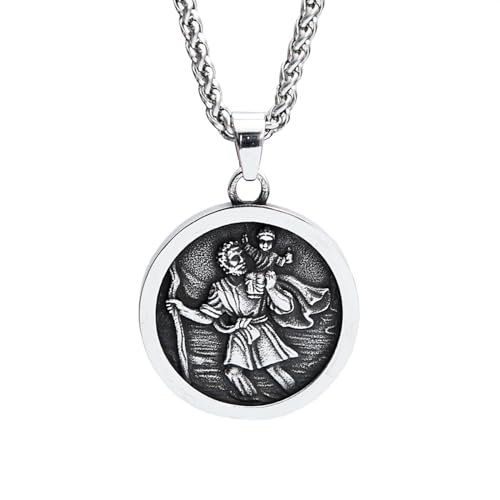 Collier archange Saint Michel pendentif homme catholique pour le quotidien