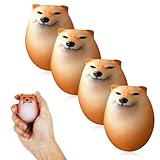 【4個セット、柔らかい】Sediven Shibako(シバコ) スクイーズおもちゃ 犬用スクイーズエッグ ストレス解消 柴犬 たまご 犬用エッグトイ クリエイティブ 柴子スクイーズトイ 握る 知育玩具動物 景品 おもしろ 誕生日 プレゼント 減圧感覚おもちゃ