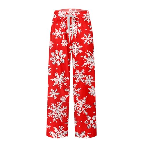 Mens Pajama Pants,Drawstring Christma Pj Pants Relaxed Fit Comfortable Elastic Bottoms With Pockets, M-3XL4