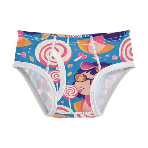 KLL Lollipop Girl Toddler Boy Soft Nighttime Underwear Cute Children Panties