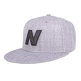 New Balance Men's and Women's Exploded Logo Snapback Flat Brim Cap, Adjustable Hat