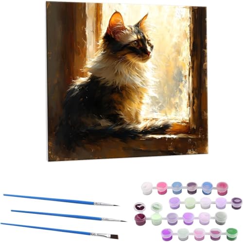 L G Paint by Numbers hG Lbg l ʂ肦 lphGLoXNtg  LoXA[g uVƃANG̋, ItBX CeA rO, ւ̃Mtg 30x30cm (t[X