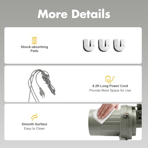 Industrial Sewing Machine Clutch Motor, 400W 3450RPM Electric Sewing Machine Motor with Belt Guard T12 Plug Clutch Motor Grey