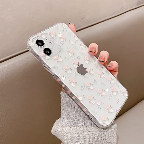Coque fleur en silicone transparente de luxe avec support sables mouvants pour iPhone 13 Pro Max - 3