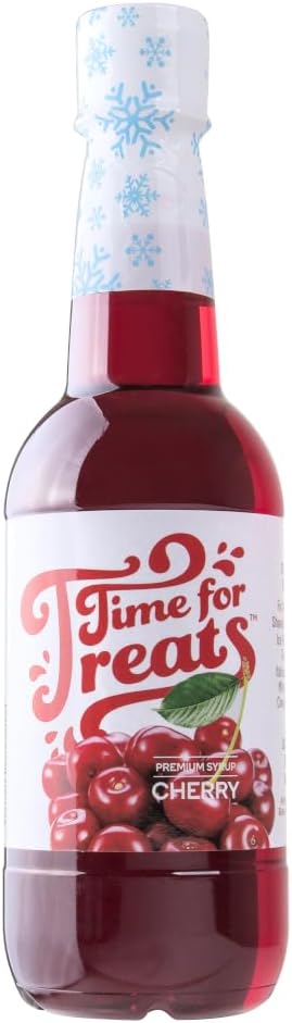 Flavored Syrup 16.9 Fluid Ounce Bottle for Snow Cones, Homemade Sodas, Cocktails, Coffee, Baking and More (Cherry)