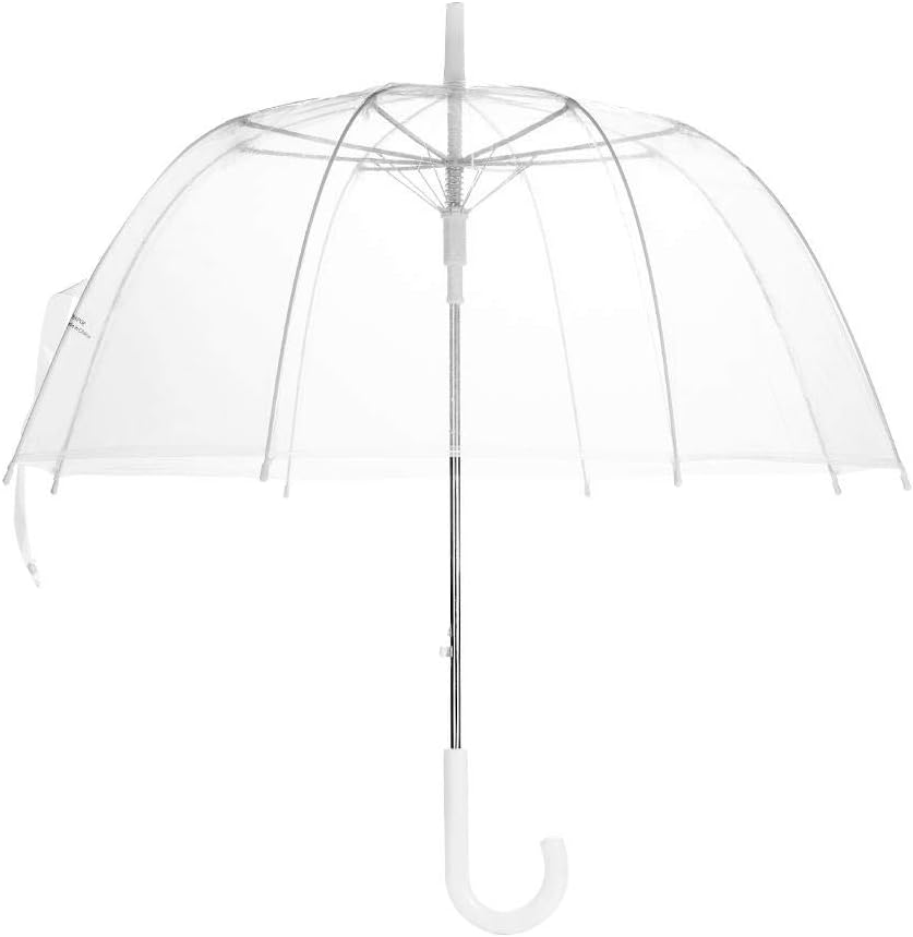 Clear Bubble Umbrella 33", Windproof Dome Transparent Rain Umbrella