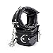 Trendy Sponge Padded Leather Bangles - Adjustable Chain Hook Ankle Bracelet for Cosplay & Fashion Cuffs Accessory (Black, Bracelets)