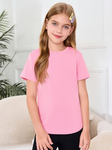 Image of Haloumoning Girls Short Sleeve T Shirts 5-14 Years