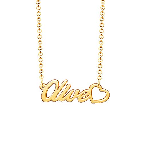 Personalized Gifts Customized Heart Pendant Custom Name Necklace