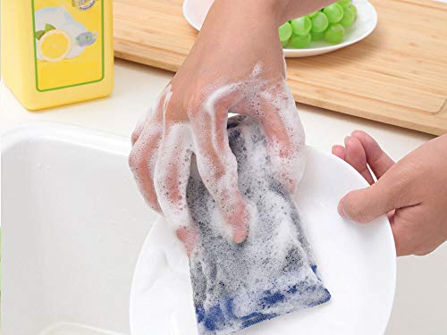 Steel Scrub Sponge Dish Wash Sponge Multi-Use Heavy Duty Scrub for Dishwashing Long Lasting Kitchen Sponge for Hard Surface Tools