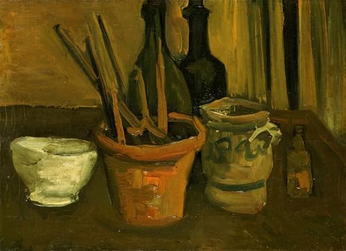 Affiche Nature morte de pinceaux de Van Gogh - Impression Toile Salon 60x90cm