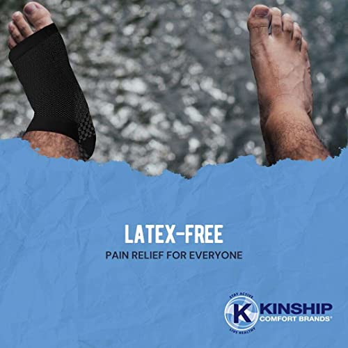 Kinship Comfort Brands Plantar Fasciitis Compression Socks For Men & Women For Neuropathy & Foot Heel Pain Relief, Arch Support, Improves Blood Flow & Reduces Swelling | 1 Pair #TOP7