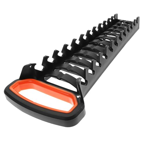 TOBBOMEY Organisateur De Clés À Cliquet Support De Rangement Pour Clés À Cliquet À 12 Emplacements Porte- Avec Poignée De Transport Pour Atelier Garage Maison Bureau