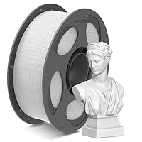 ANYCUBIC PLA Marmor Filament 1.75mm, Minimale Schichtlinien, 3D Drucker Filament für die meisten 3D-Drucker, Intelligente Identifikation, Wie Marble, 1KG Marmor Weiß