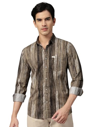 Image of Majestic Man Men's Stylish Unique Print Casual Shirt - Pure Cotton| Full Sleeve | Trendy & Comfortable