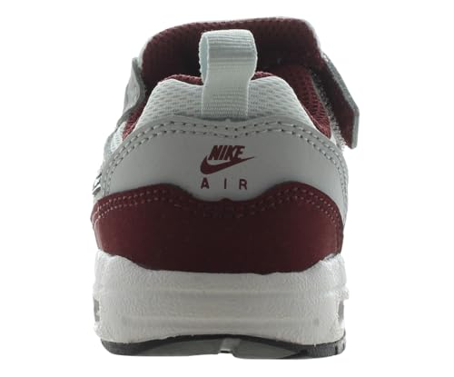 Nike Air Max 1 EasyOn Baby/Toddler Shoes (DZ3309-111, White/Dark Team Red Heather/Pure Platinum)4