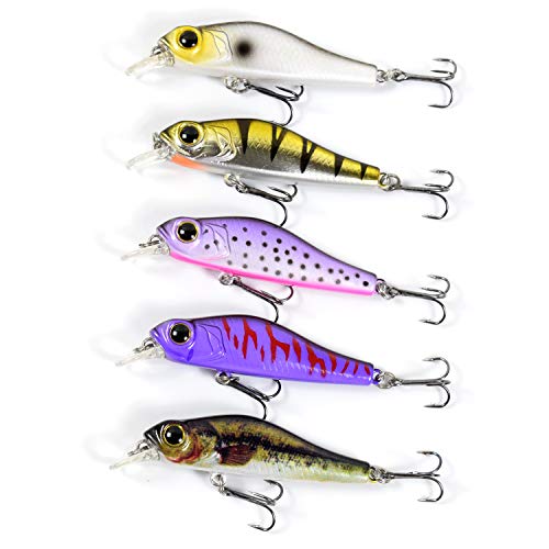 Yialia 68mm 6.9g Minnow Iscas De Pesca 3D Realista Artificial Duro Isca De Pesca Isca Crankbait Swim