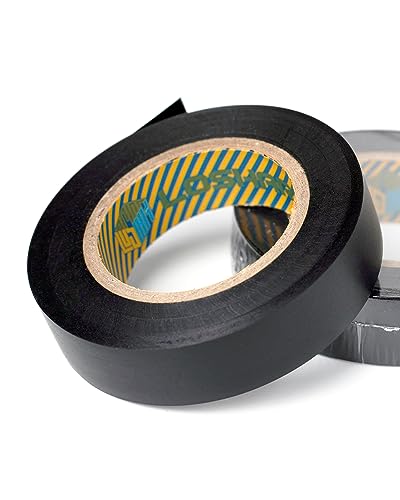 Image of Electrical Tape， 0.63* 65 FT Professional Flame Retardant Waterproof PVC Electrical Insulation Tape Home Outdoor Multipurpose Electric Insulating Wire Wrapping (Pack of 6, Multi-Color, 0.63 inch * 65ft)