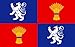 Produktbild DIPLOMAT Flagge Gascogne | French Province of Gascogne | Armorié de Gascogne | Las Armas de Gasconha | Querformat Fahne | 0.06m² | 20x30cm für Flags Autofahnen