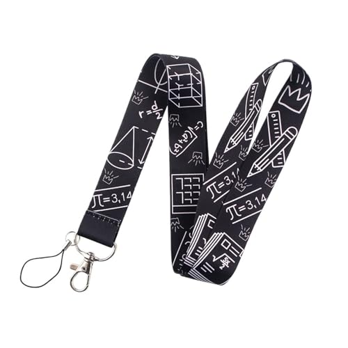 Matemáticas Mundo físico Avión de papel Arte divertido Cordón for el cuello Correa for llaves de teléfono Tarjeta de identificación Cintas de dibujos animados