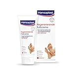 Hansaplast Regenerierende Fußcreme (100 ml), Fußpflege mit Urea für trockene und raue Füße, Feuchtigkeitscreme schützt vor Hornhautbildung