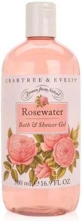 Crabtree & Evelyn Bath and Shower Gel, Rosewater, 16.9 Fl Oz