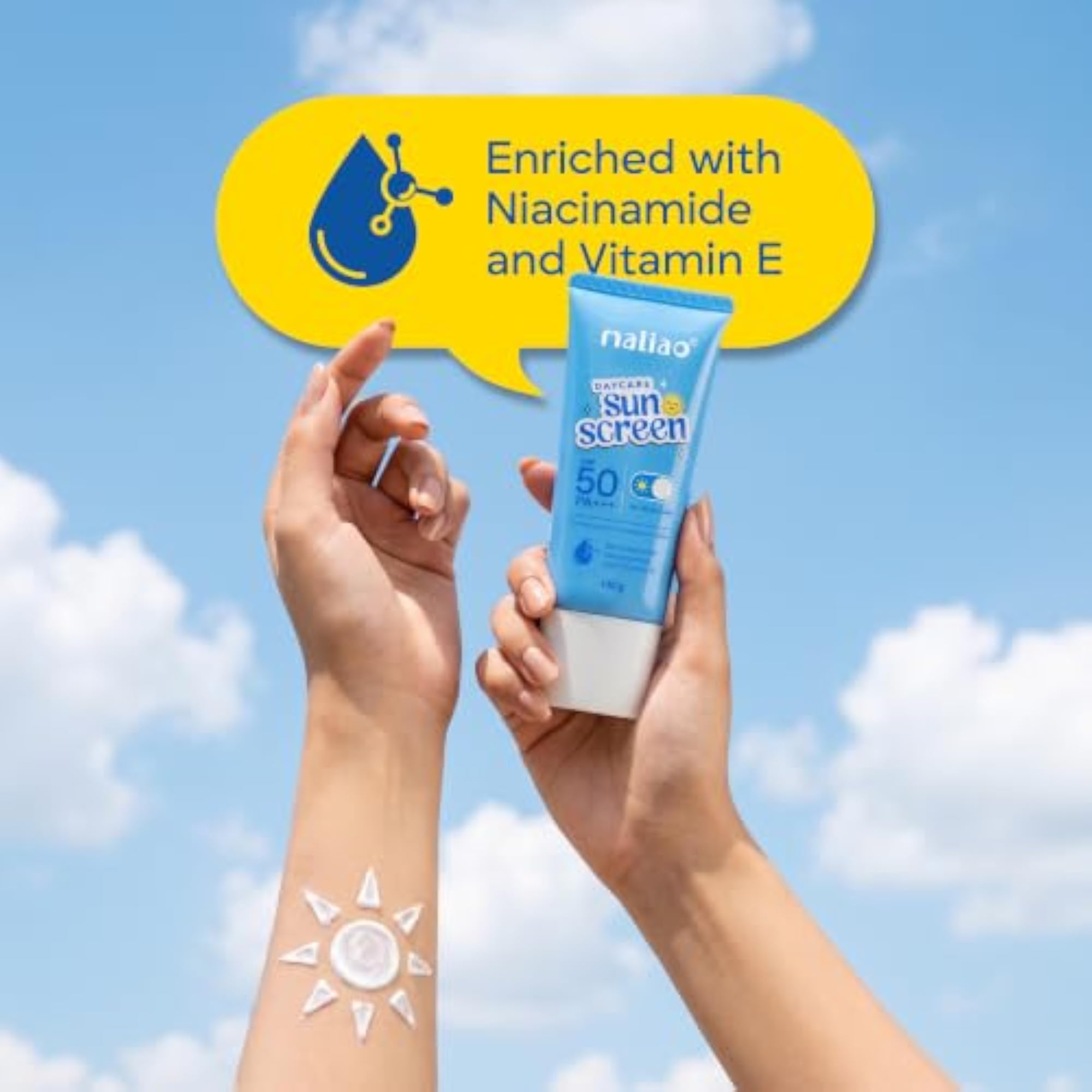 DayCare Sunscreen SPF 50 PA+++ with Niacinamide & Vitamin E, 200ml