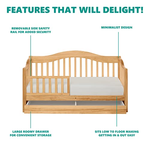 Dream On Me Toddler Day Bed In Natural, Greenguard Gold Certified, 54.5X29X28 Inch (Pack Of 1) #TOP4