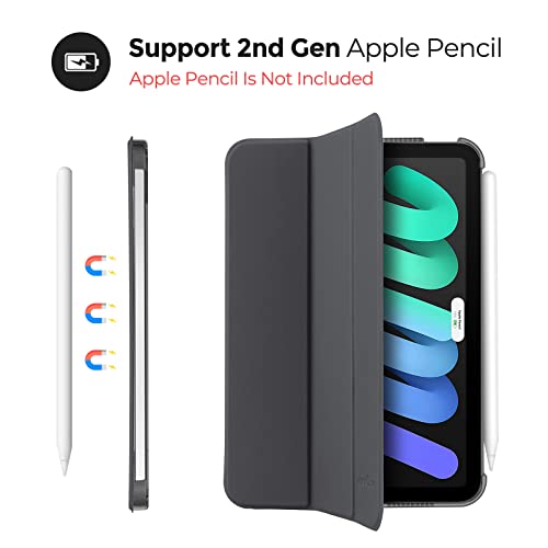 ProCase Smart Case for iPad mini 7 A17 Pro 2024/ Mini 6 2021 8.3 Inch, Hard Back Cover for iPad mini 8.3" 7th Gen A2995/A2996/A2993/6th Gen A2567 A2568 A2569 -Grey by ProCase - Image 4