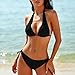 Custom Swimsuit Personalized Bikini Sets Womens Bathing Suits Add Photo Text Swimwear Two Piece All Black M