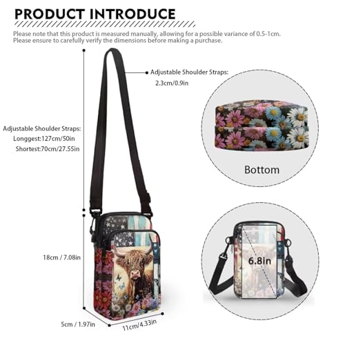 Image of Xpyiqun Small Crossbody Bag Women Phone Purses Sling Shoulder Handbag Cross Body Pouch Wallet Bags